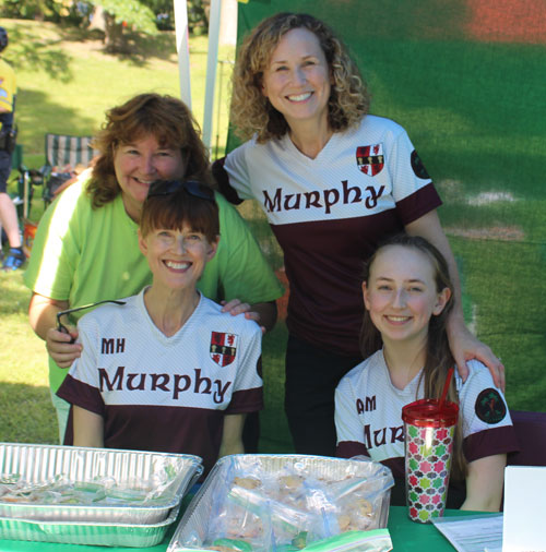 Murphy dancers volunteering in the Irish Garden on One World Day